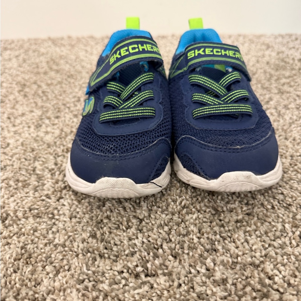 Skechers Toddler Blue and Green Sneakers